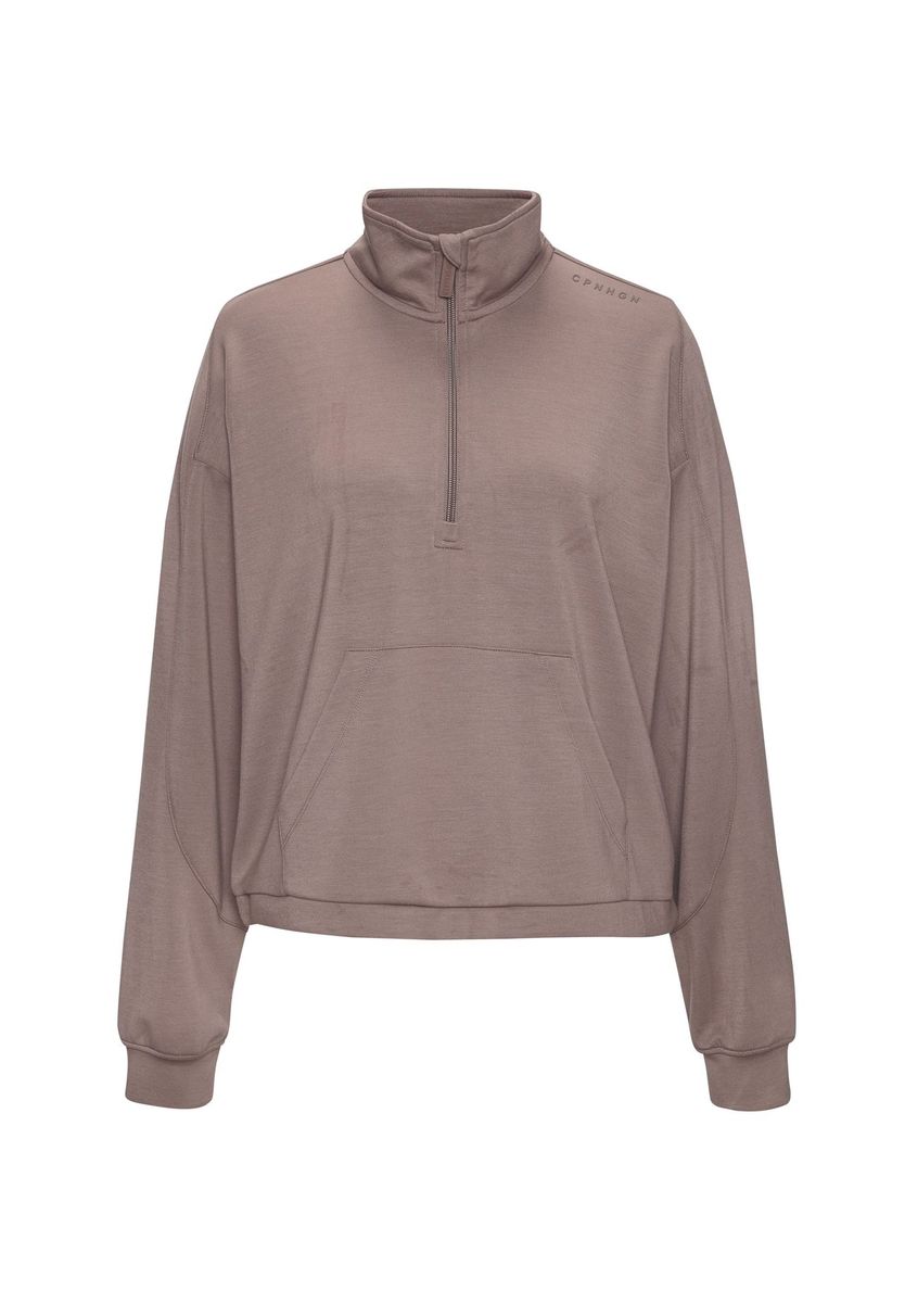 Lässiger Troyer-Pullover mit Reißverschluss