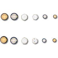 Minimalistisches Kristall- und Metall-Ohrstecker-Set