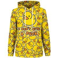 Verspielter Kapuzenpullover mit Enten-Print