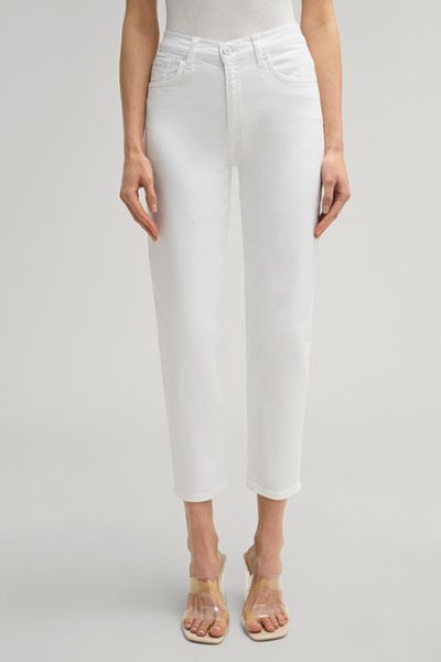 Hochgeschnittene Tapered 7/8 Jeans