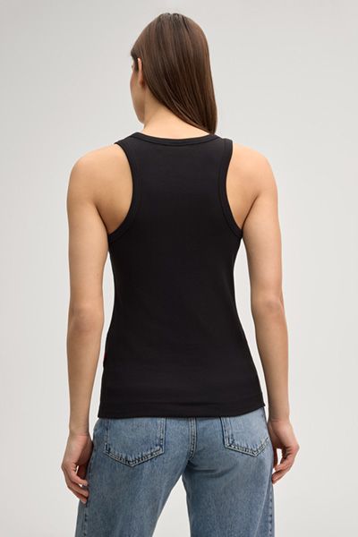 Geripptes Baumwoll-Tanktop