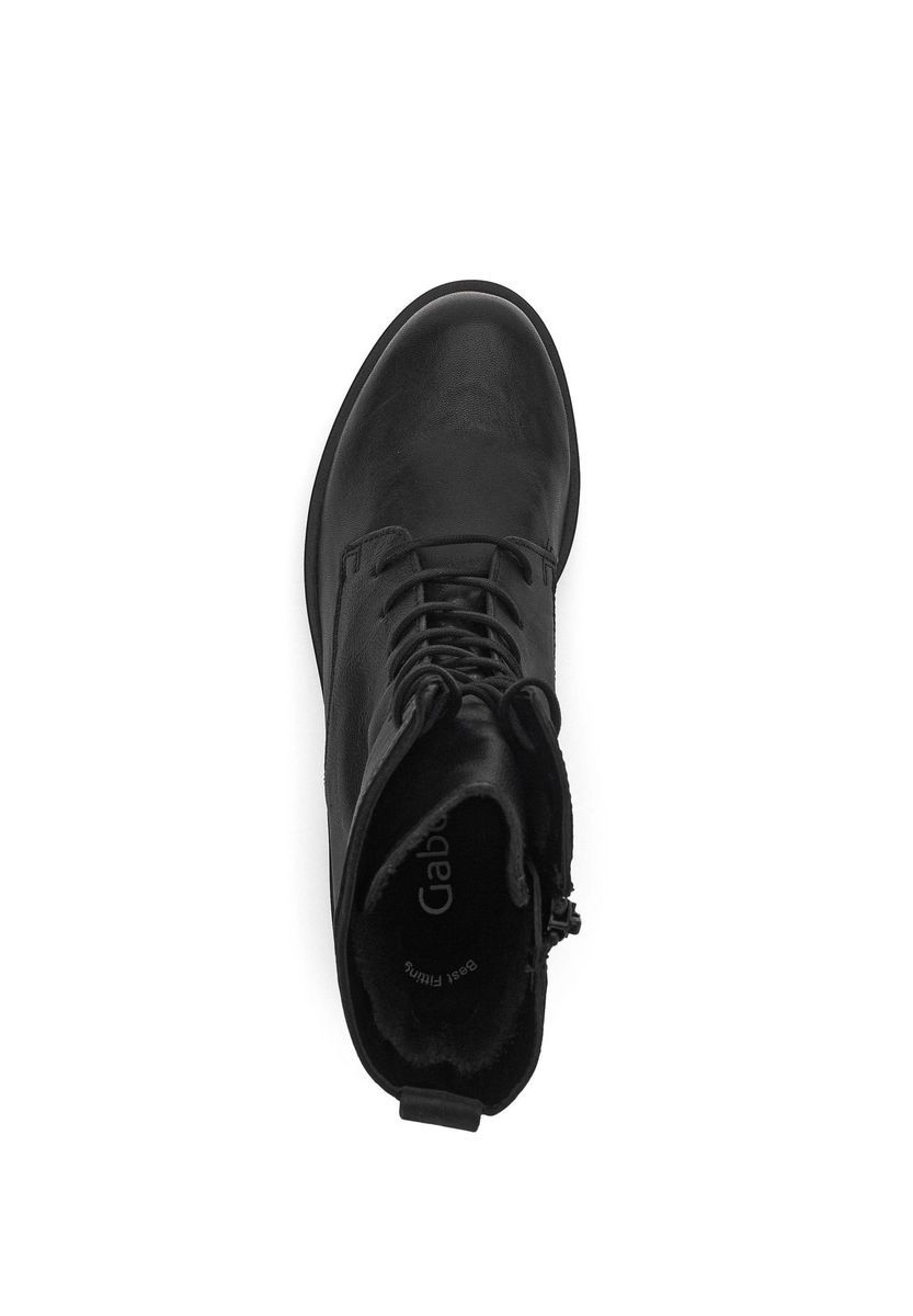 Elegante Leder-Schnürstiefeletten