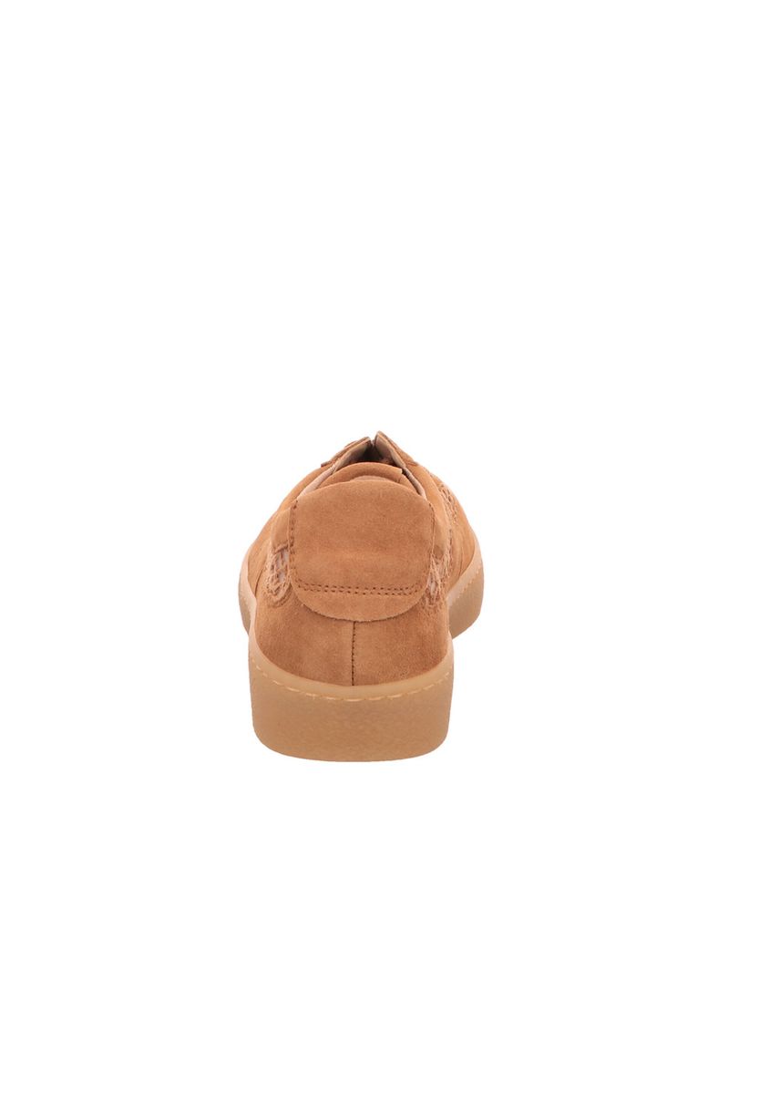 Wildleder-Sneaker mit Mesh-Einsätzen