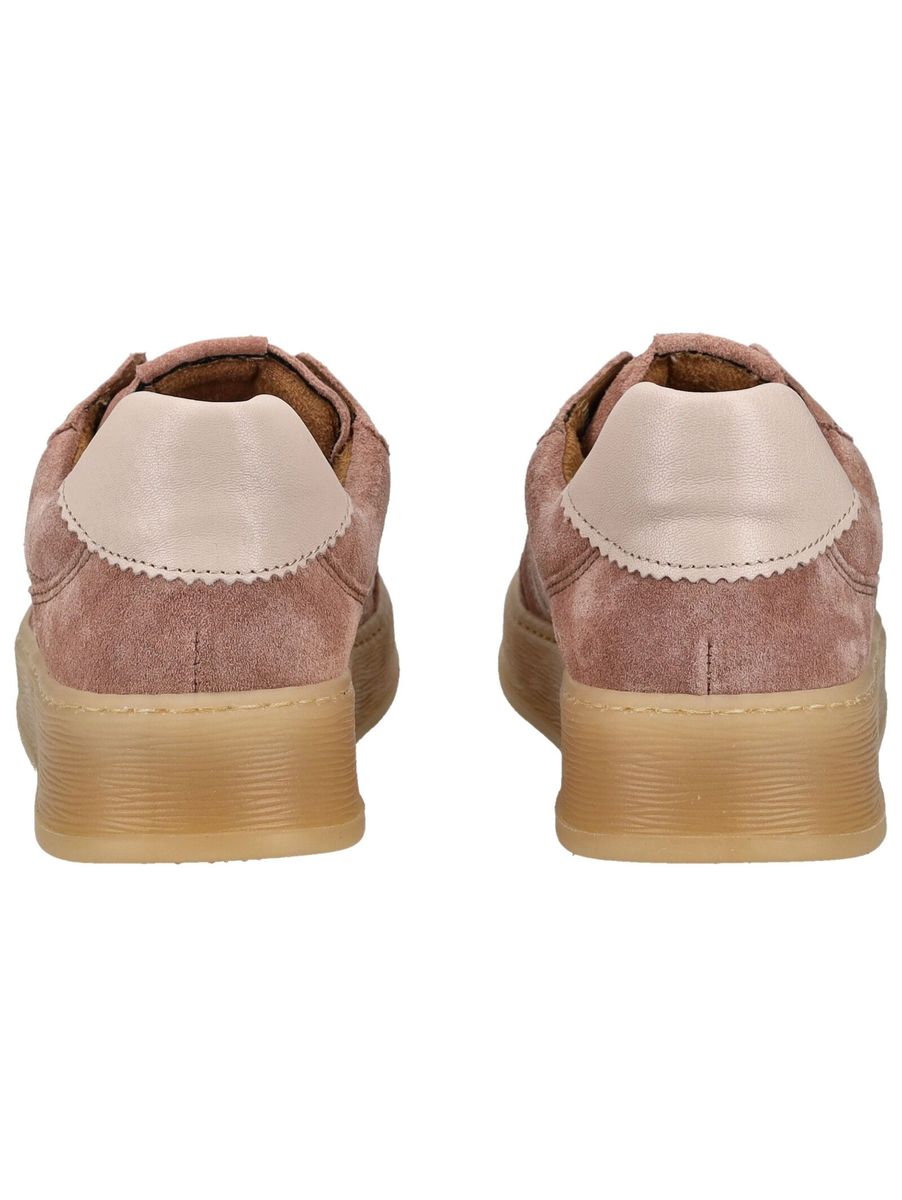 Wildleder-Plateau-Sneaker mit Streifen