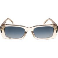 Rechteckige Acetat-Sonnenbrille mit Farbverlauf