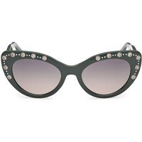 Cat-Eye-Sonnenbrille mit Kristallverzierung