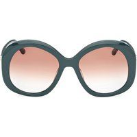 Runde Oversized-Sonnenbrille aus Acetat