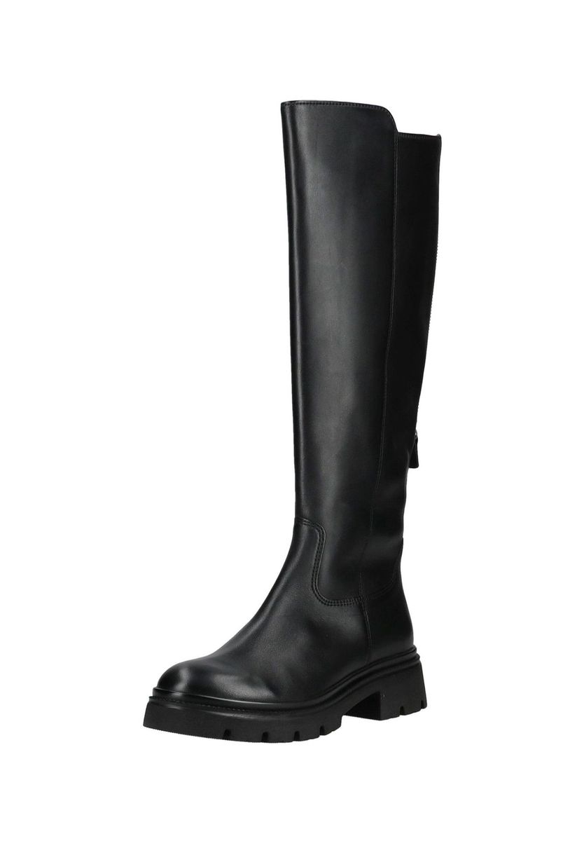 Schlichte kniehohe Lederstiefel