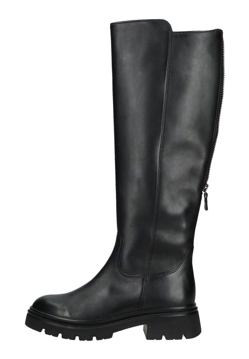 Schlichte kniehohe Lederstiefel