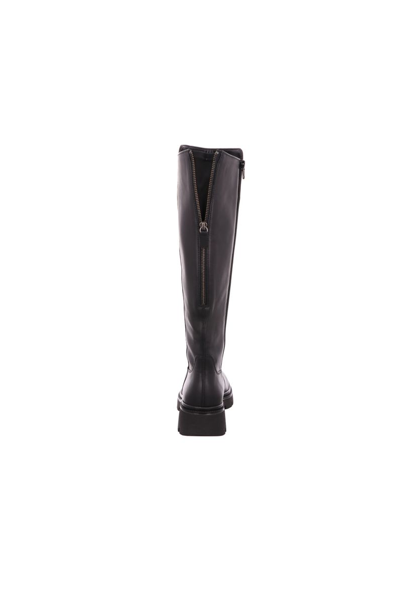 Schlichte kniehohe Lederstiefel