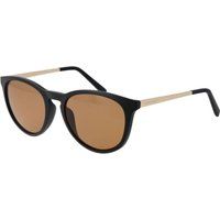 Klassische runde Sonnenbrille im Materialmix