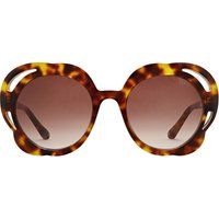 Übergroße Sonnenbrille mit Rosenausschnitten