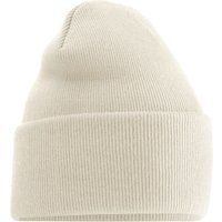 Rippstrick-Beanie mit breitem Umschlag