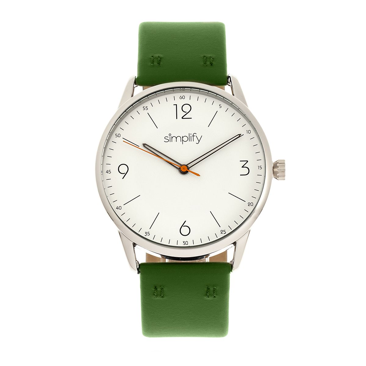 Minimalistischer Zeitmesser mit Lederarmband