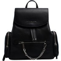 Lederrucksack mit Klappe und Struktur