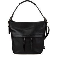 Bucket-Bag aus genarbtem Leder