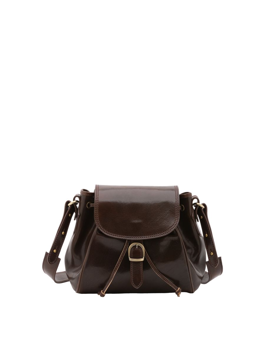 Klassische italienische Leder-Beuteltasche