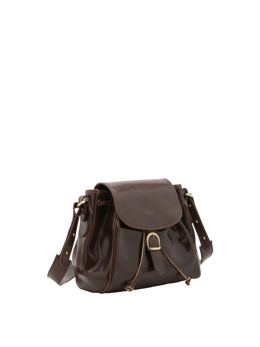 Klassische italienische Leder-Beuteltasche
