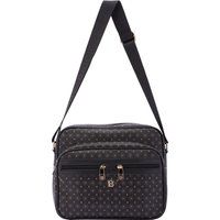 Umhängetasche mit Monogramm-Muster und Taschen