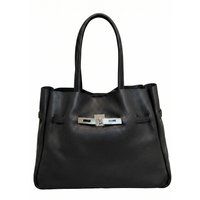 Elegante Tote aus genarbtem Leder