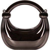 Skulpturale Metallic Mini Hobo-Tasche