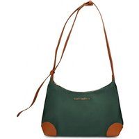 Vegane Schultertasche in abgerundeter Form