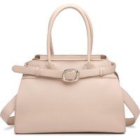 Elegante strukturierte Henkeltasche mit Gürteldetail