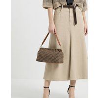 Gewebte Schultertasche mit geometrischem Muster