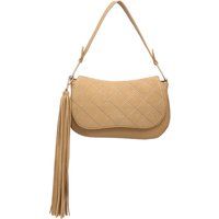 Gesteppte Schultertasche mit Quaste