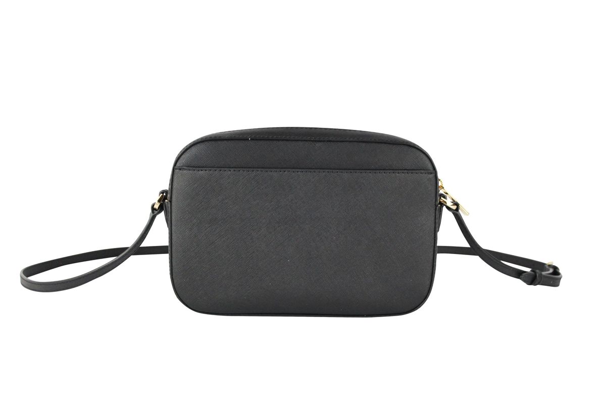 Strukturierte Saffiano Crossbody mit Kette