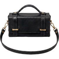 Minimalistische strukturierte Leder-Satchel