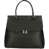 Elegante strukturierte Lederhandtasche
