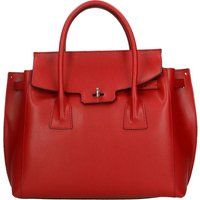Strukturierte Satchel aus genarbtem Leder