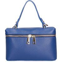 Strukturierte Leder-Henkeltasche