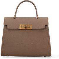 Henkeltasche aus genarbtem Leder