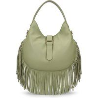 Boho-Hobo-Tasche aus Leder mit Fransen