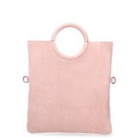 Wildleder-Handtasche mit Ringgriffen