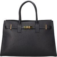 Klassische Handtasche aus genarbtem Leder