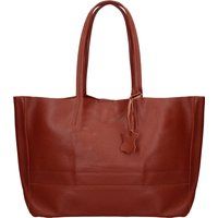 Großer Shopper aus genarbtem Leder