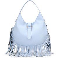 Leder-Handtasche mit Fransen-Details