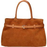 Tote-Bag aus Wildleder mit Gürtel
