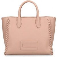 Tote-Bag aus Kunstleder mit Ziernaht