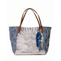 Shopper mit künstlerischem Print