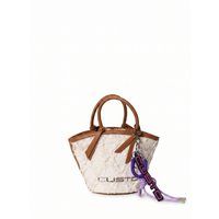 Strukturierter Mini-Shopper mit Anhängern