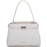 Strukturierte Handtasche mit Drehverschluss