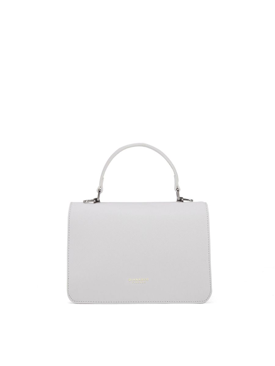 Elegante Henkeltasche mit Saffiano-Struktur