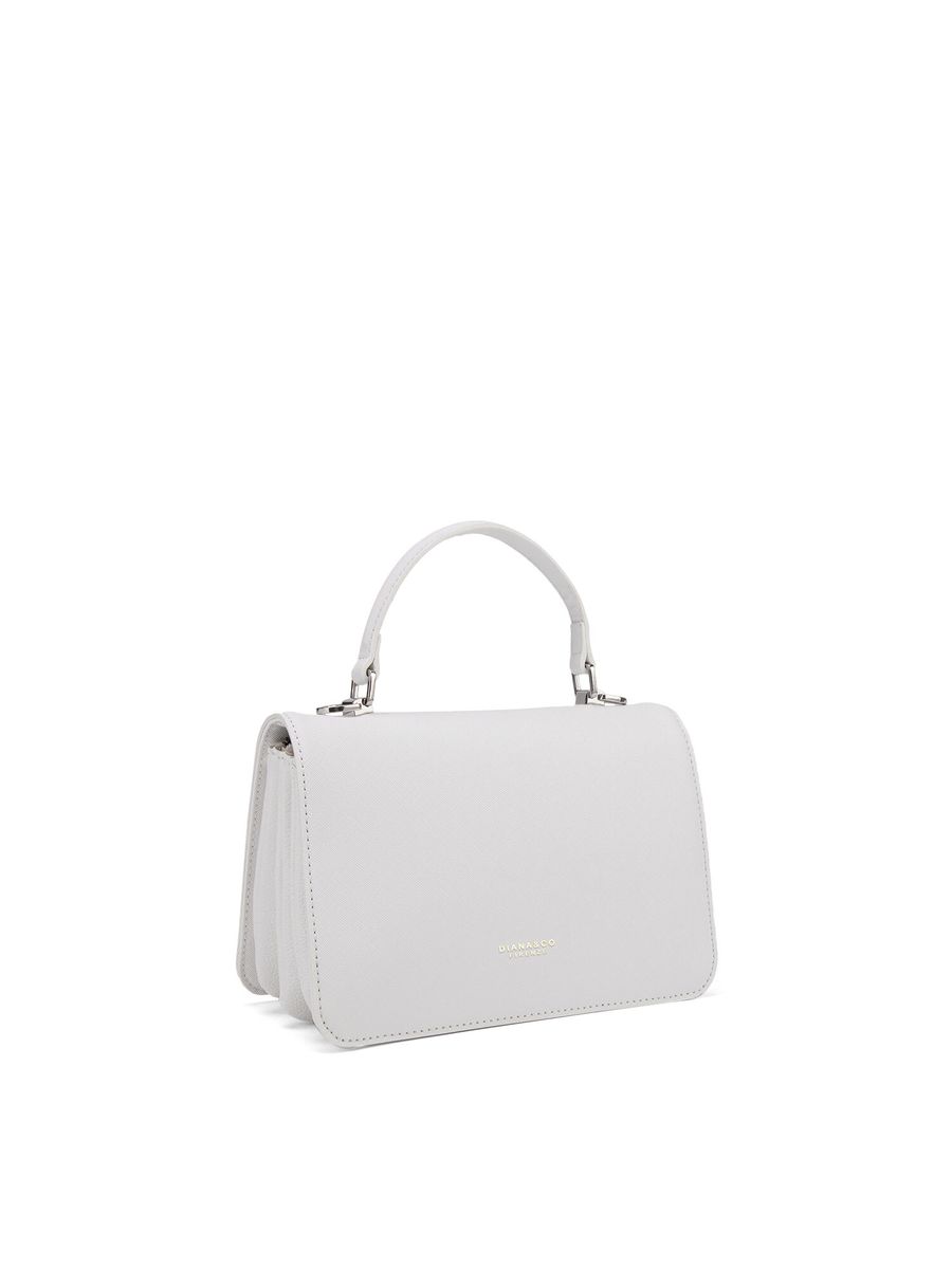 Elegante Henkeltasche mit Saffiano-Struktur
