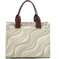 Tote Bag mit abstraktem Wellenmuster