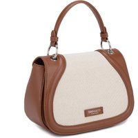 Elegante zweifarbige Handtasche