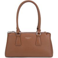 Strukturierte Satchel-Tasche aus Kunstleder